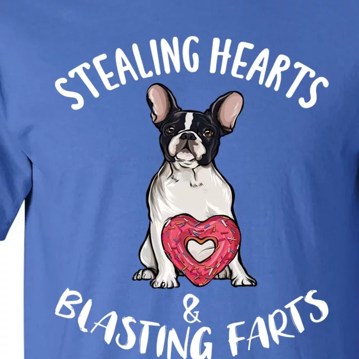 Stealing Hearts Blasting Farts French Bulldog Valentines Day Great Gift Tall T-Shirt