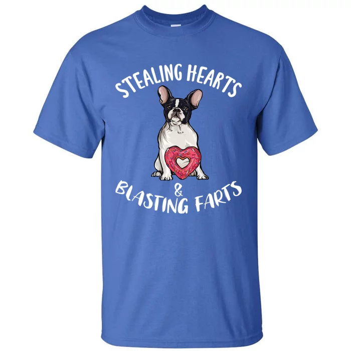 Stealing Hearts Blasting Farts French Bulldog Valentines Day Great Gift Tall T-Shirt