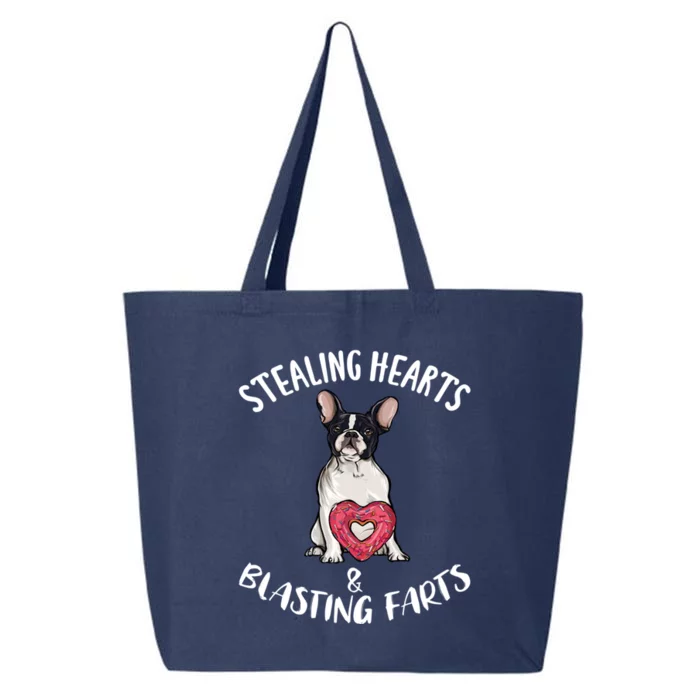 Stealing Hearts Blasting Farts French Bulldog Valentines Day Great Gift 25L Jumbo Tote