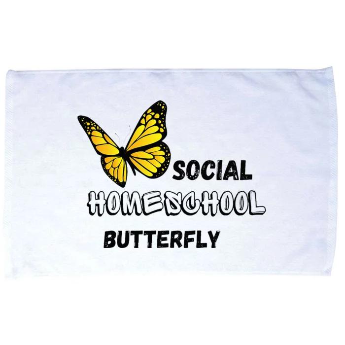 Social Homeschool Butterfly Microfiber Hand Towel