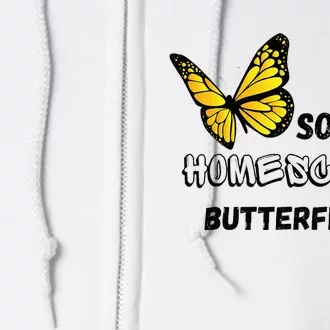 Social Homeschool Butterfly Full Zip Hoodie