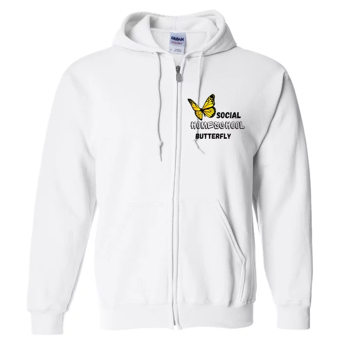 Social Homeschool Butterfly Full Zip Hoodie