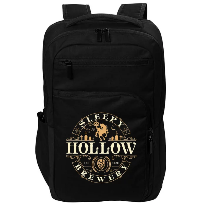 Sleepy Hollow Brewery Inn Halloween Salem Party Headless Impact Tech Backpack