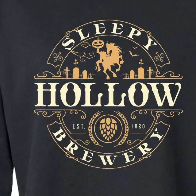 Sleepy Hollow Brewery Inn Halloween Salem party Headless Cropped Pullover Crew