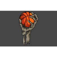 Skeleton Hand Basketball Funny Halloween Bumper Sticker