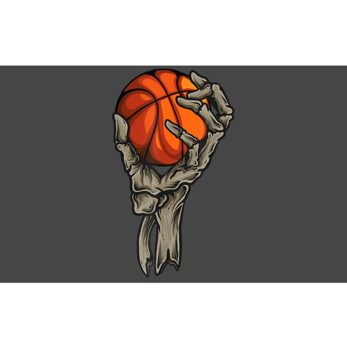 Skeleton Hand Basketball Funny Halloween Bumper Sticker