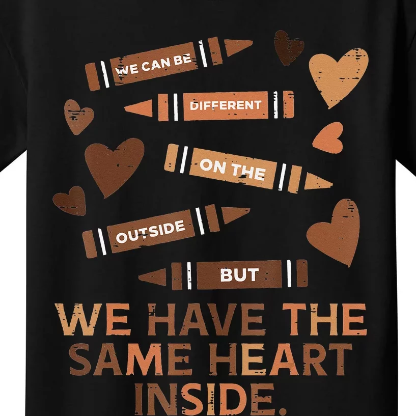 Same Heart Black History Month African American Kids T-Shirt