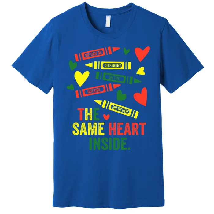 Same Heart Black History Month African American Juneteenth Gift Premium T-Shirt