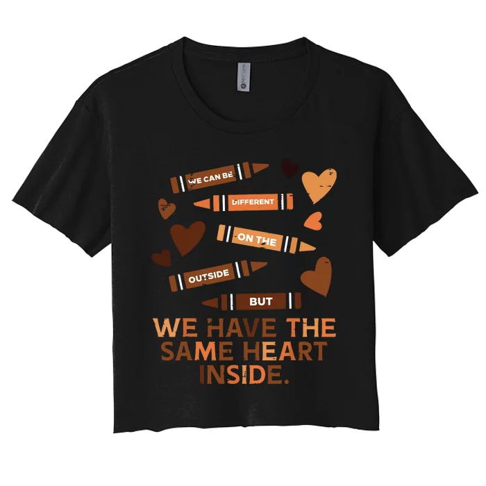 Same Heart Black History Month African American Women Women's Crop Top Tee