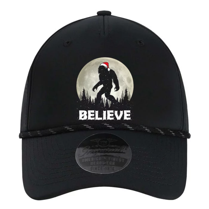 Santa Hat Bigfoot Believe Christmas Lights Rock Sasquatch Performance The Dyno Cap