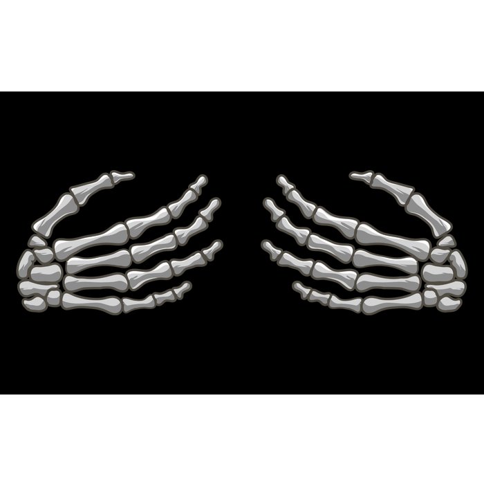 Skeleton Hands Breast Halloween Bumper Sticker