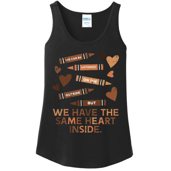 Same Heart Black History Month African American Women Kids Ladies Essential Tank