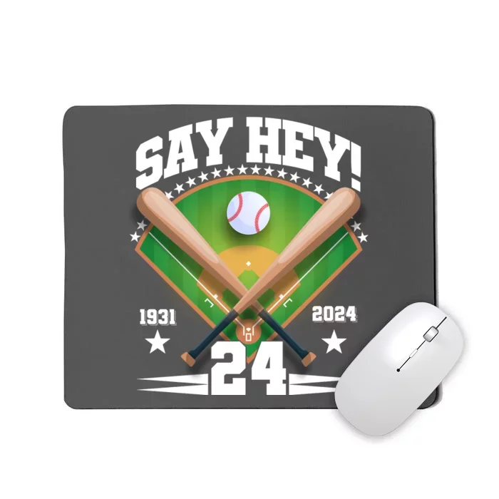 Say Hey Baseball Legend Willie Mays Tribute 1931 2024 Mousepad