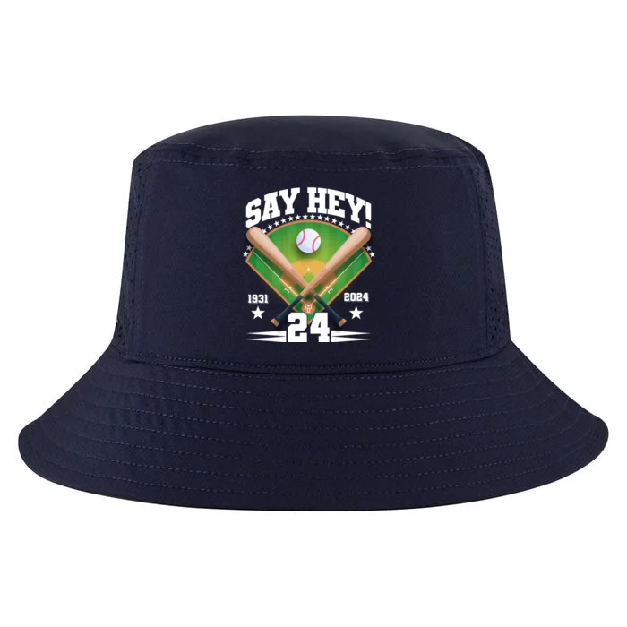 Say Hey Baseball Legend Willie Mays Tribute 1931 2024 Cool Comfort Performance Bucket Hat