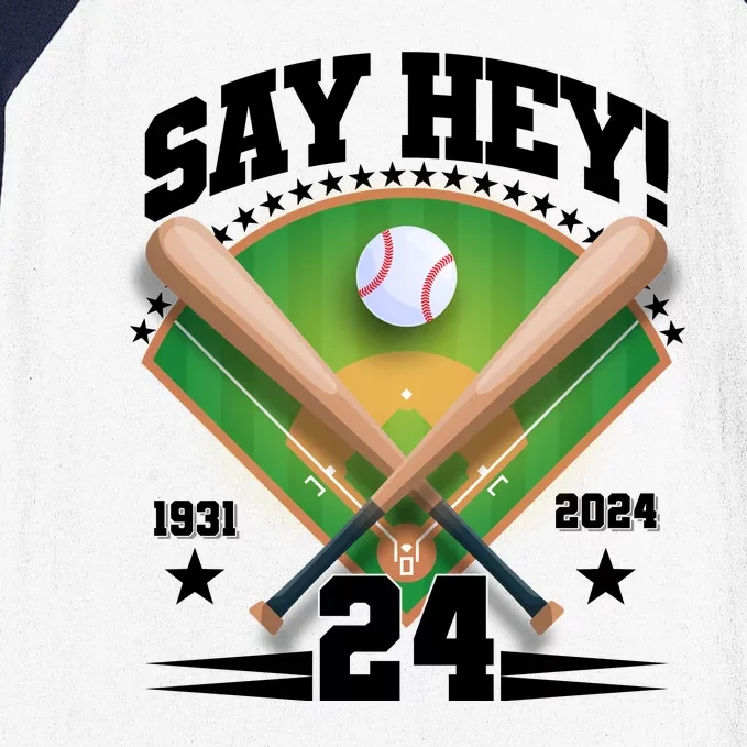 Say Hey Baseball Legend Willie Mays Tribute 1931 2024 Baseball Sleeve Shirt