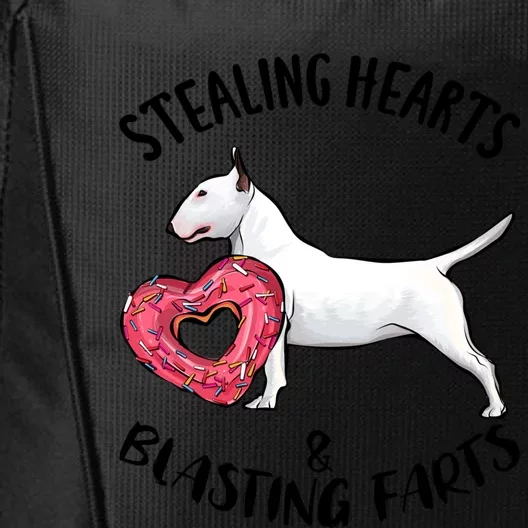 Stealing Hearts Blasting Farts Bull Terrier Valentines Day Gift City Backpack