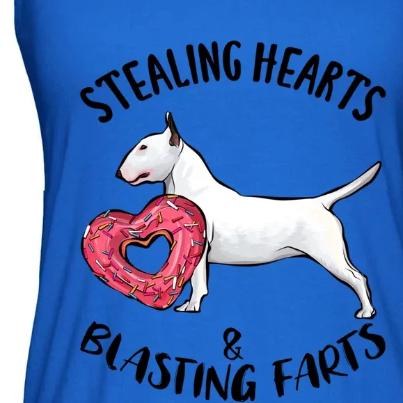 Stealing Hearts Blasting Farts Bull Terrier Valentines Day Gift Ladies Essential Flowy Tank