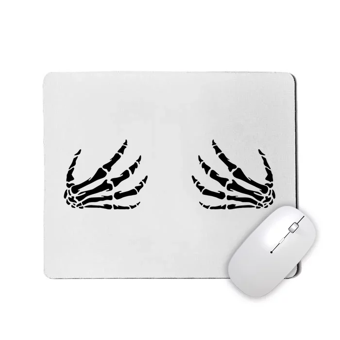 Skeleton Hand Boobs Funny Halloween Costume Ggift Mousepad