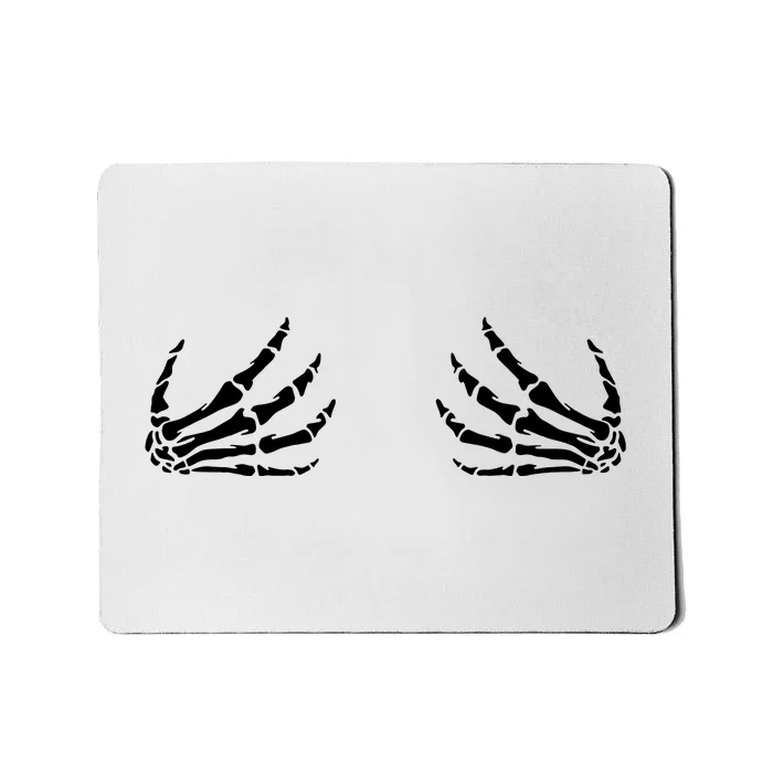 Skeleton Hand Boobs Funny Halloween Costume Ggift Mousepad