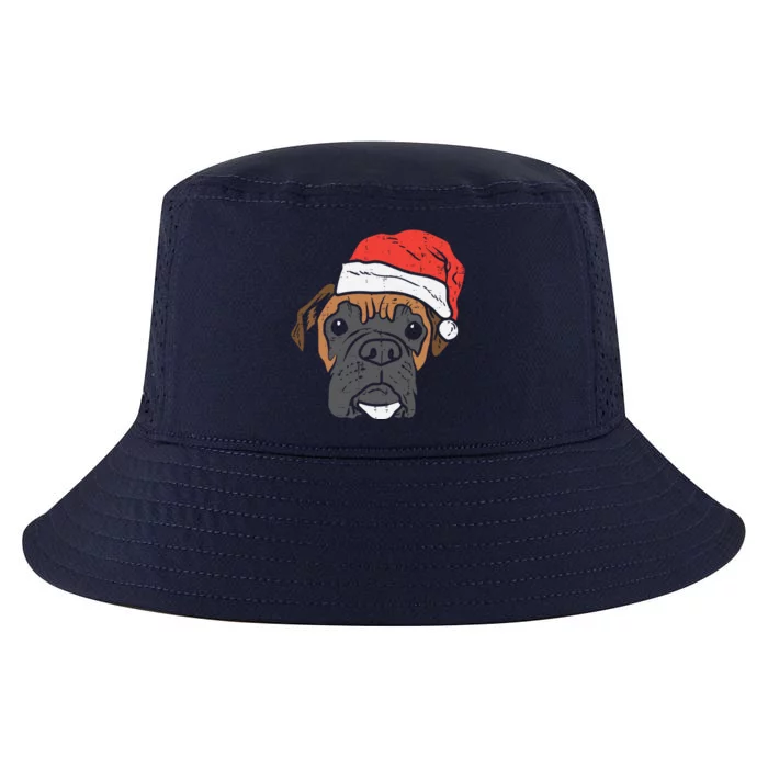 Santa Hat Boxer Dog Christmas Pjs Xmas Dog Lover Owner Cute Gift Cool Comfort Performance Bucket Hat