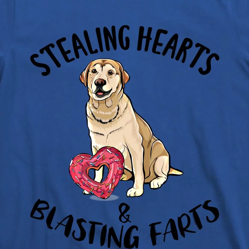 Stealing Hearts Blasting Farts Labrador Retriever Valentines Meaningful Gift T-Shirt