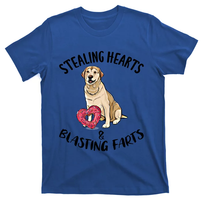 Stealing Hearts Blasting Farts Labrador Retriever Valentines Meaningful Gift T-Shirt