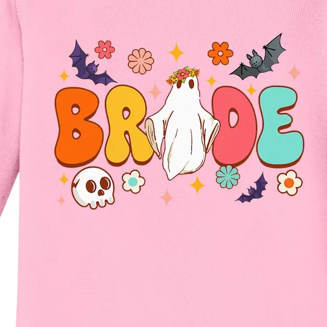 Spooky Halloween Bride To Be Bachelorette Party Matching Baby Long Sleeve Bodysuit