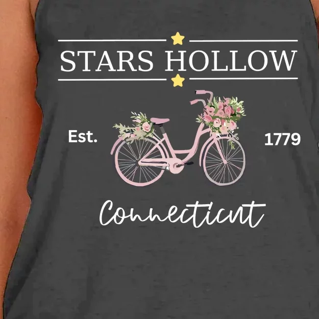 Stars Hollow Connecticut 1779 Women's Knotted Racerback Tank