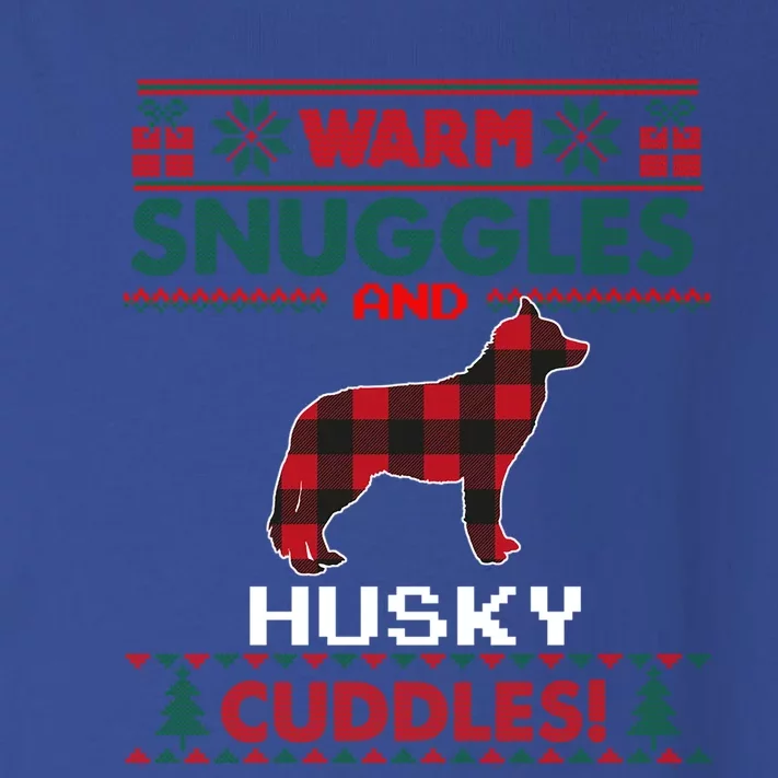 Siberian Husky Christmas Pajama Cute Gift Ugly Christmas Sweater Gift Toddler Long Sleeve Shirt