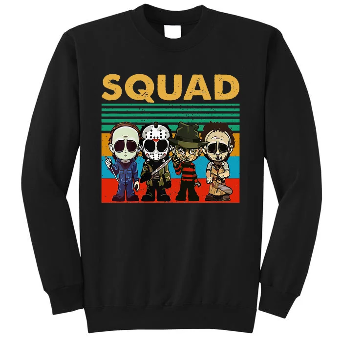 Squad Horror Character Horror Movies Fan Lover Halloween Sweatshirt