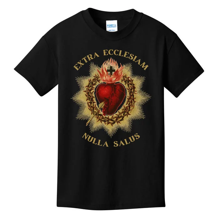 Roman Catholic Sacred Heart Conservative Gift Kids T-Shirt