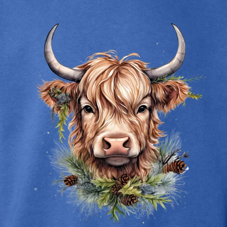 Scottish Highland Cow Cattle Hairy Cow Christmas Meaningful Gift Toddler Hoodie