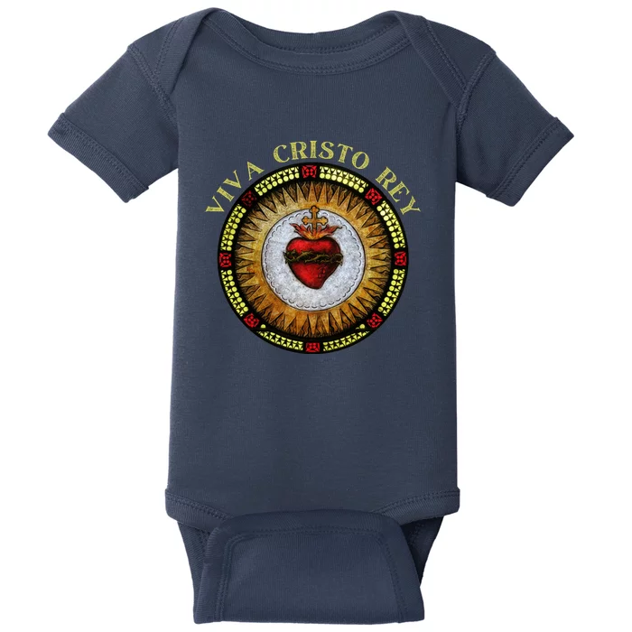 Sacred Heart Conservative Roman Catholic Gift Baby Bodysuit