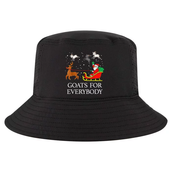 Spread Holiday Cheer with Hilarious Christmas Goats! Cool Comfort Performance Bucket Hat