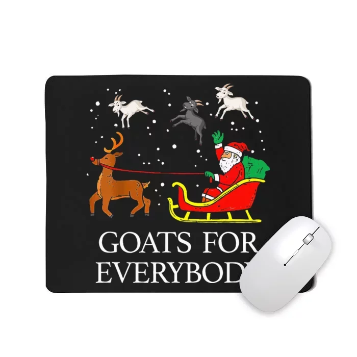 Spread Holiday Cheer with Hilarious Christmas Goats! Mousepad