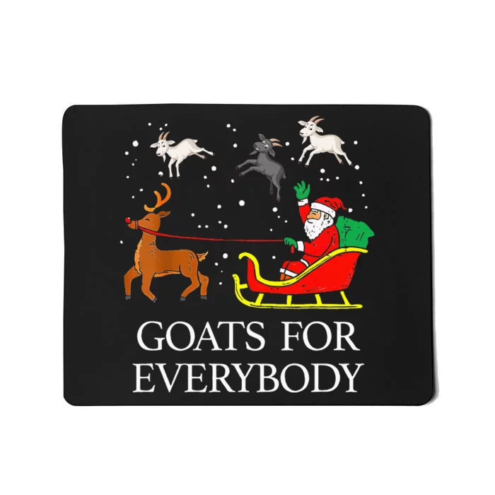 Spread Holiday Cheer with Hilarious Christmas Goats! Mousepad