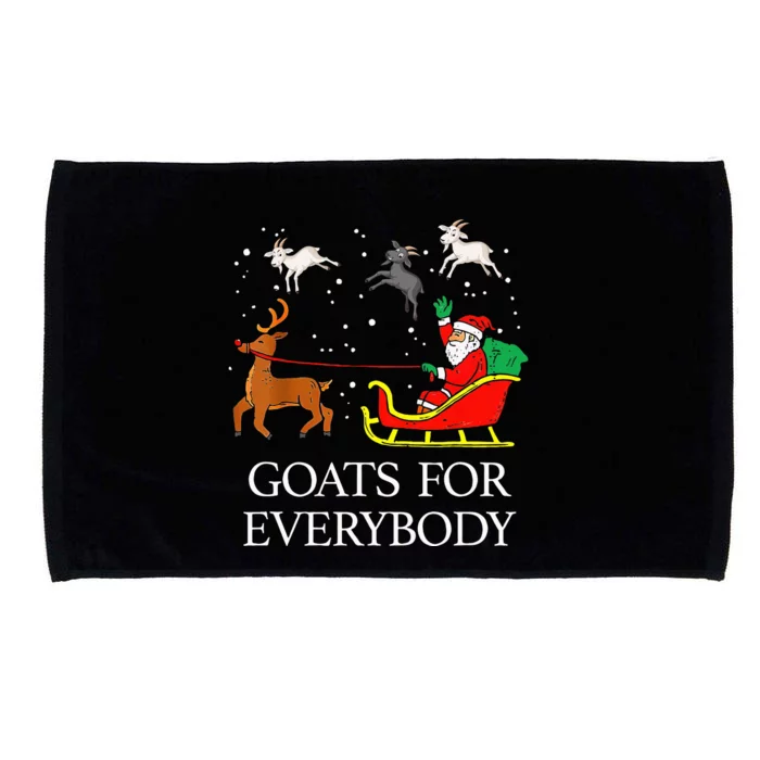 Spread Holiday Cheer with Hilarious Christmas Goats! Microfiber Hand Towel