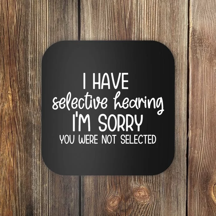 Selective Hearing Craft Happy SVG Coaster