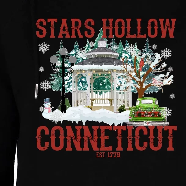 Stars Hollow Conneticut Est 1779 Christmas Womens Funnel Neck Pullover Hood