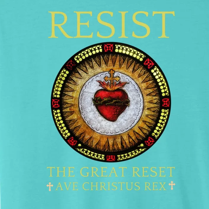 Sacred Heart Conservative Roman Catholic Great Reset Gift ChromaSoft Performance T-Shirt