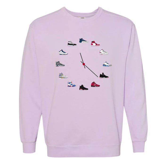 Sneaker Head Clock Garment-Dyed Sweatshirt