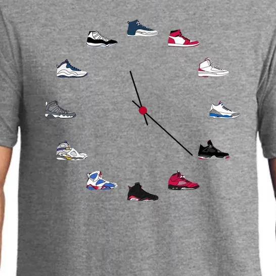 Sneaker Head Clock Pajama Set