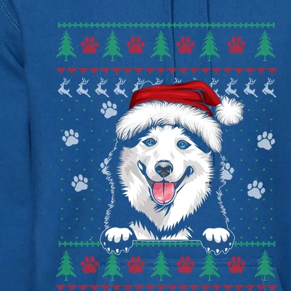 Siberian Husky Christmas Ugly Sweater Funny Dog Lover Great Gift Premium Hoodie