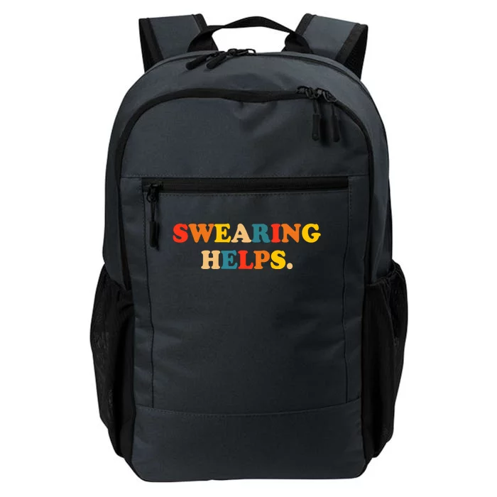 Swearing Helps Cute Gift Daily Commute Backpack