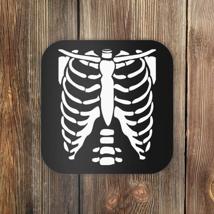 SKELETON Halloween Costume Rib Cage Anatomy Coaster