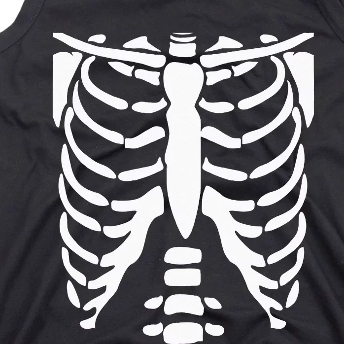 SKELETON Halloween Costume Rib Cage Anatomy Tank Top