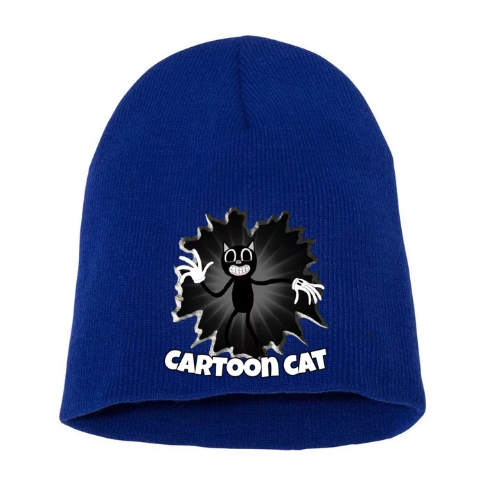 Siren Head Cartoon Cat We Love To Escape From Siren Head Gift Short Acrylic Beanie