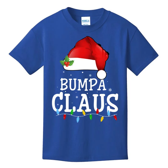 Santa Hat Christmas Lights Decor Funny Xmas Bumpa Claus Gift Kids T-Shirt