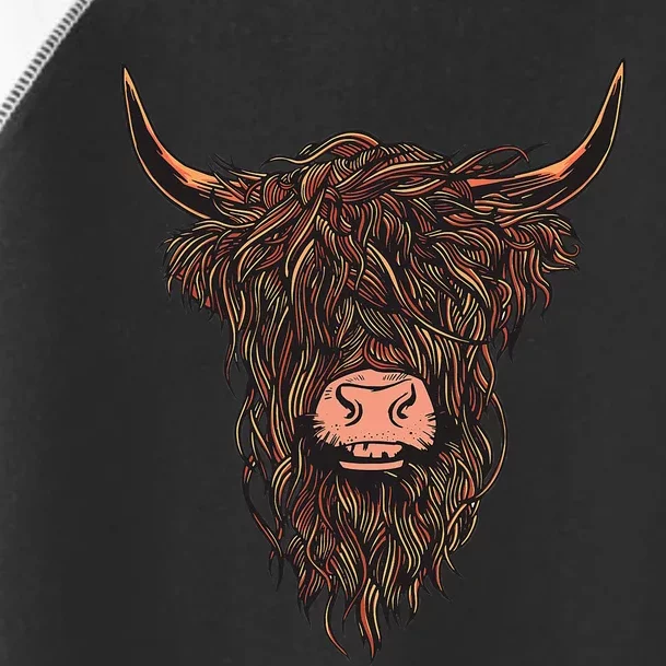 Scottish Highland Cattle Hairy Cow Breeders Farmer Farm Gift Toddler Fine Jersey T-Shirt