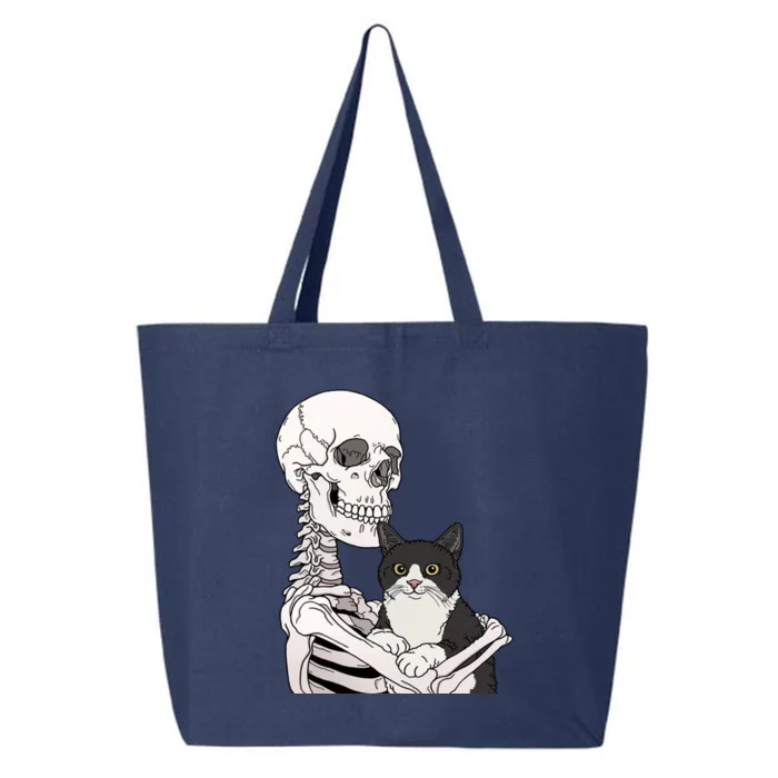 Skeleton Holding Cat 25L Jumbo Tote